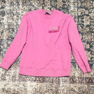 Moschino Pink Crew Neck Sweater